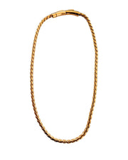 Colgante acero baño de oro